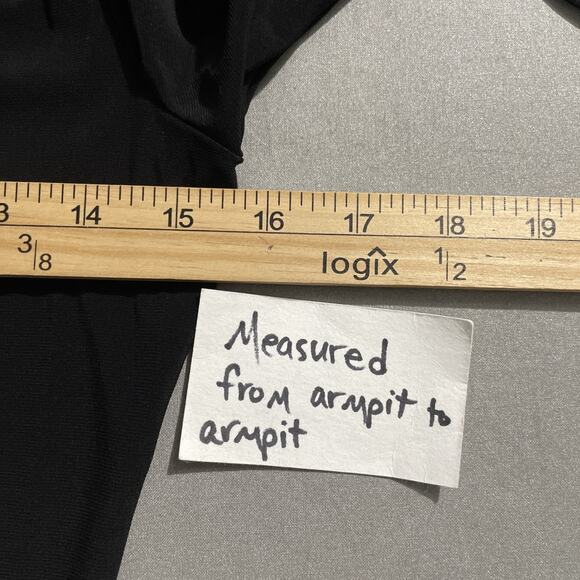 Forever21 Size M Black Stretch Studded Slit Sleeve Grunge Y2K Cyber Fairy Slinky - Picture 9 of 11